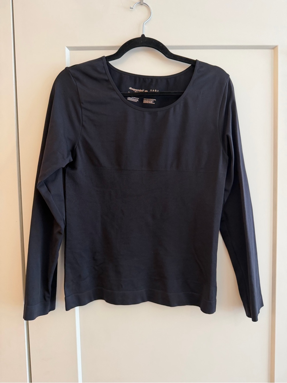Women’s Long Sleeve Compression Crew Neck Top - Black